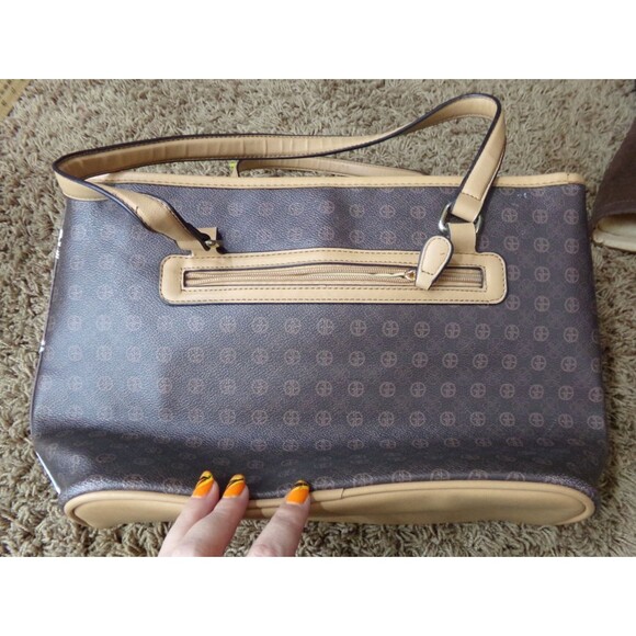 Giani Bernini Ice skating Bears Tote Handbag New Winter Scene Bag Purse - Picture 2 of 8